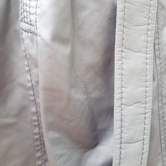 Violanti Puffer Trench Coat Silver Italy Made 40